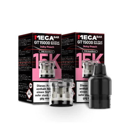 Megabar GT15000 Prefilled Pods Juicy Peach - 5 Stück