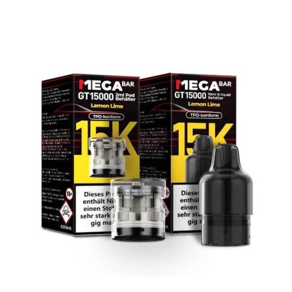 Megabar GT15000 Prefilled Pods Lemon Lime - 5 Stück