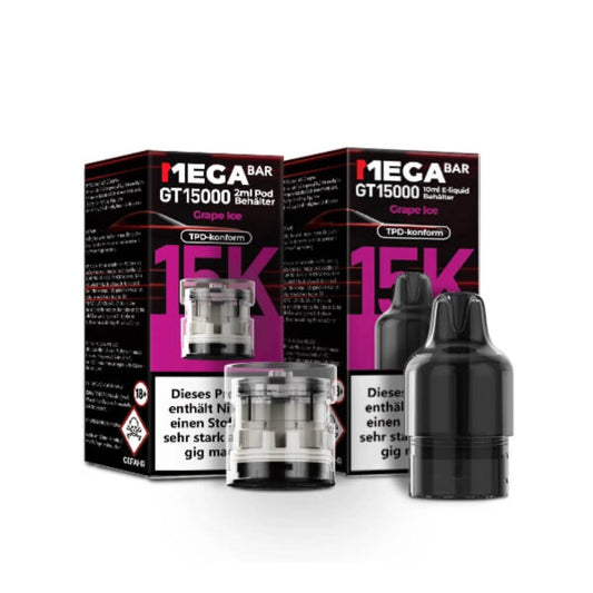 Megabar GT15000 Prefilled Pods Grape Ice