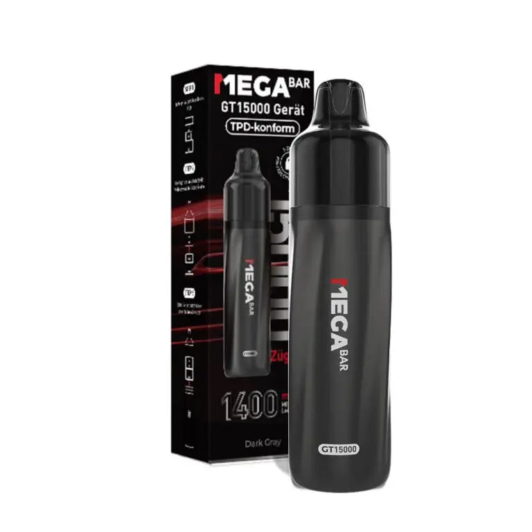Megabar GT15000 Electronic Cigarette Device Dark Gray - 5 Stück