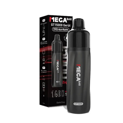 Megabar GT15000 Electronic Cigarette Device Dark Gray - 5 Stück