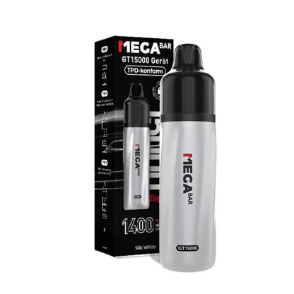 Megabar GT15000 Electronic Cigarette Device Silk White - 5 Stück