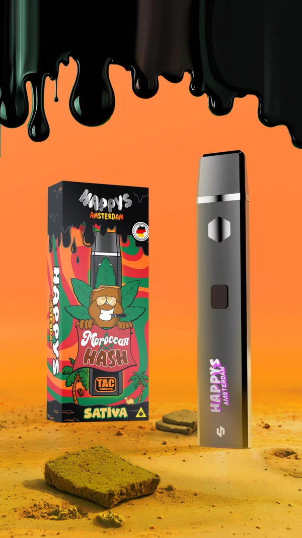 Happys Amsterdam TAC Vape – Moroccan Hash