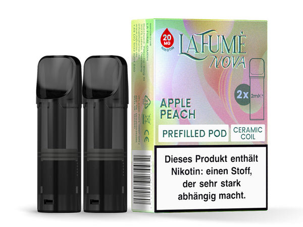 Lafumé NOVA POD - Apple Peach (Apfel, Pfirsich) 2er-Set 20mg