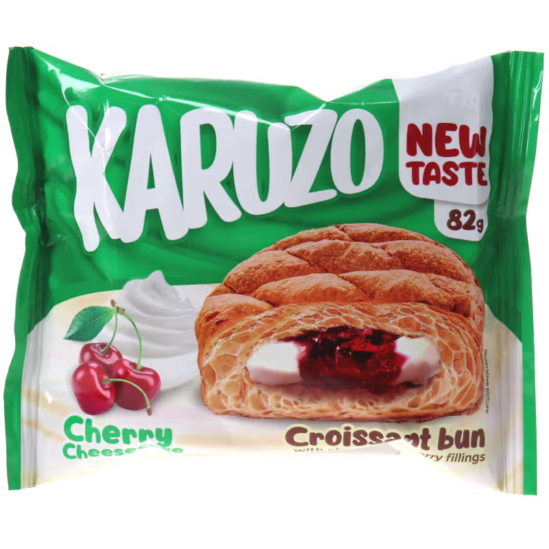 Karuzo Cheesecake Croissant 82g - Cherry