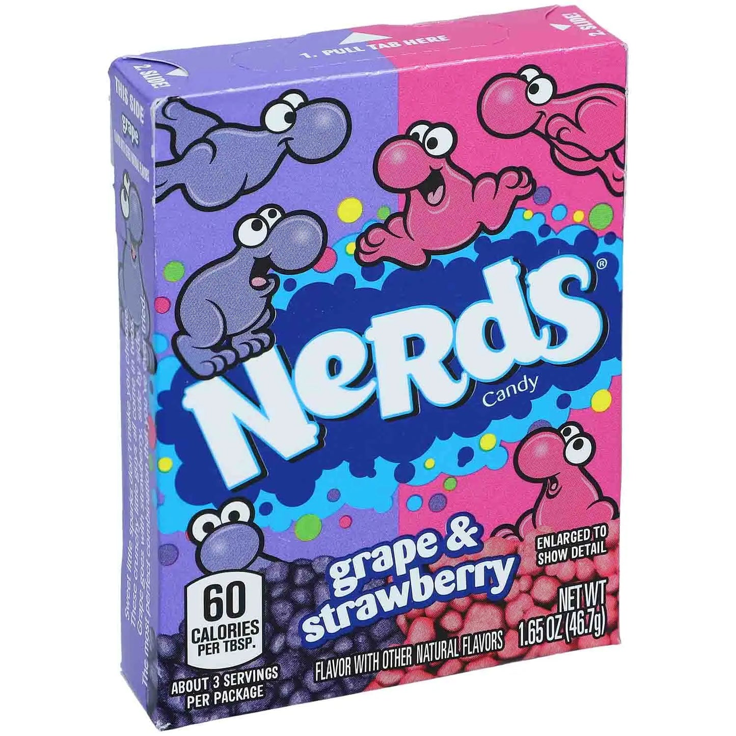Wonka Nerds Grape & Strawberry 36x46.7gr
