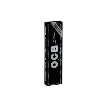 OCB Black KS Slim + Tips. Rolling Paper PK 32