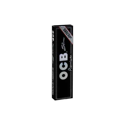 OCB Black KS Slim + Tips. Rolling Paper PK 32