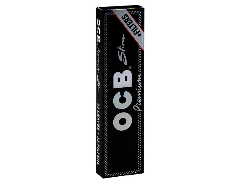 OCB Black KS Slim + Tips. Rolling Paper PK 32