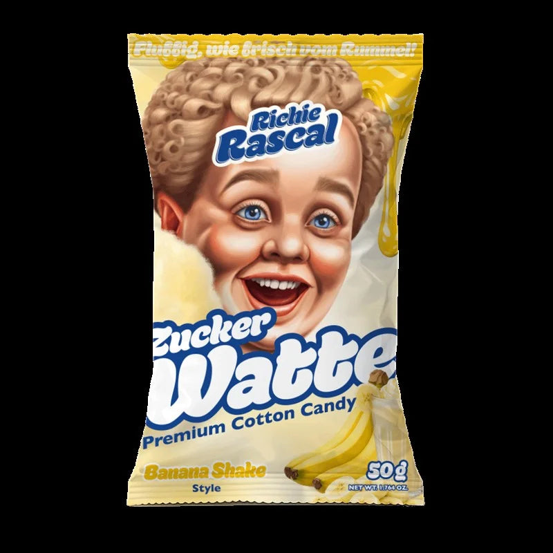 Richie Rascal Zuckerwatte  Banana 12x50g
