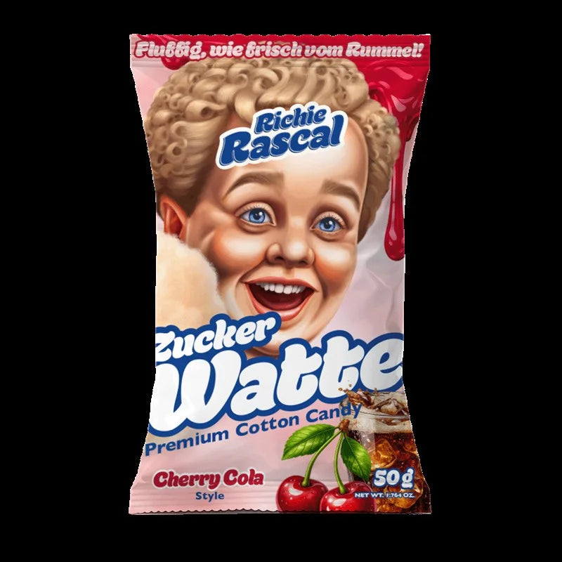 Richie Rascal Zuckerwatte Cherry Cola 12x50g · GNG-Grosshandel
