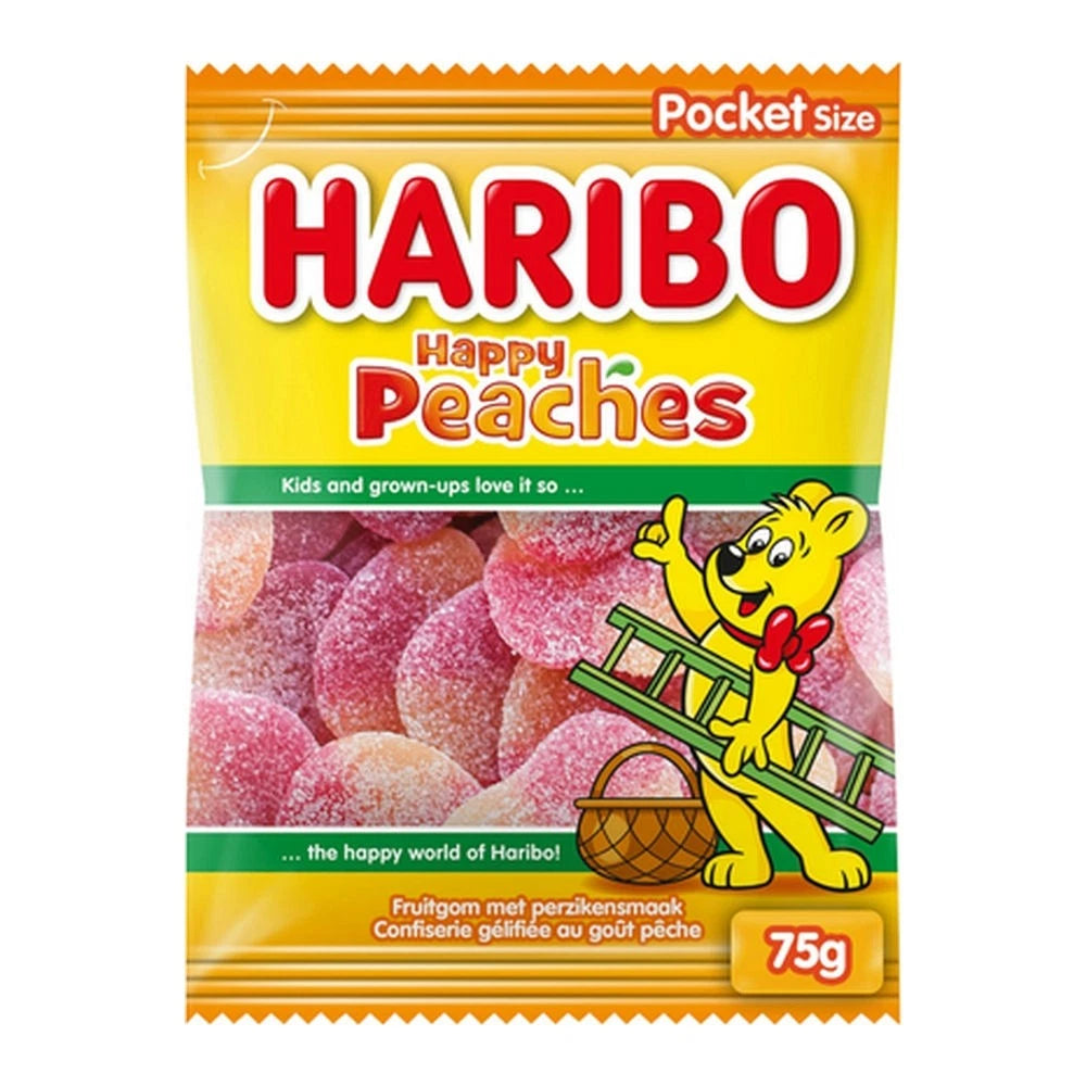Haribo 75g bag - Happy Peaches