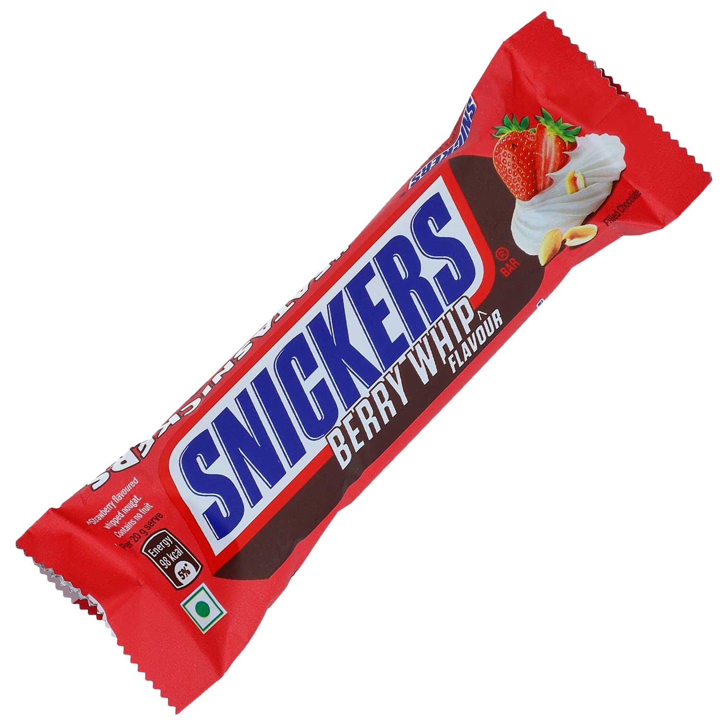 Snickers Berrywhip Schokoriegel, 15 Stück, je 40 g