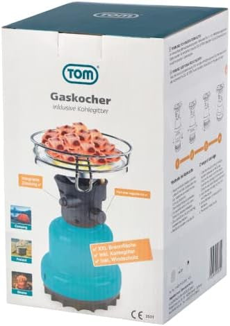TOM | GK-190 Gaskocher - Grün/Schwarz