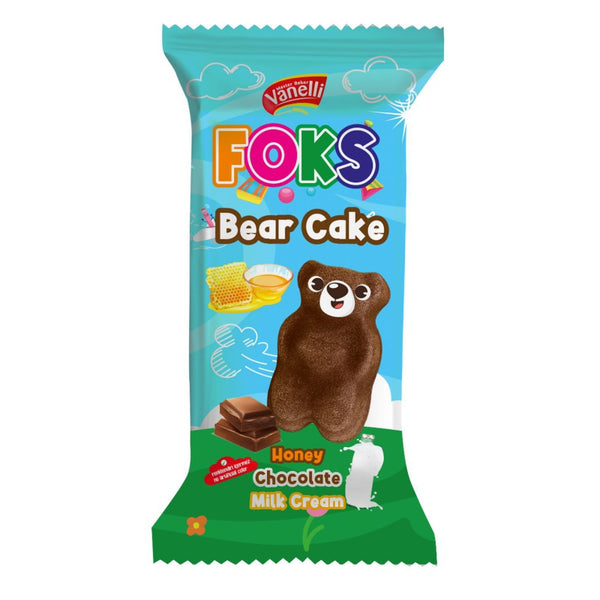 Vanelli Fox Bear Cake Honey Chocolate Milk Cream 24x35g