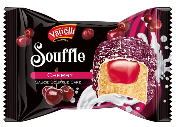 Vanelli Souffle Cake  Cherry 24x40gr